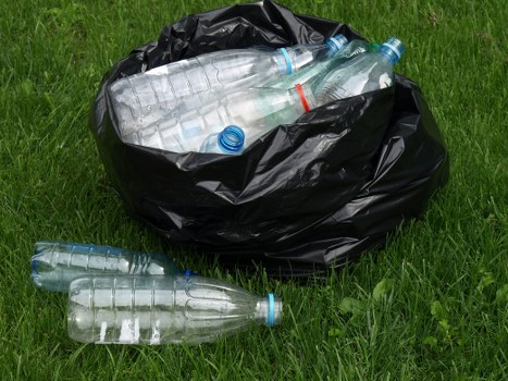 Community members participating in a clean-up event